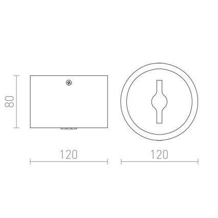 RED - Design Rendl-R12634 - LED Ściemnialne oświetlenie punktowe KELLY 15W/230V czarny