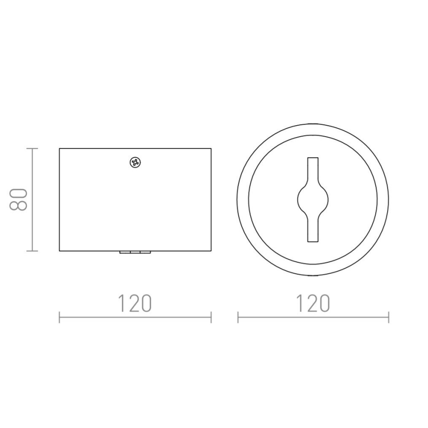 RED - Design Rendl-R12634 - LED Ściemnialne oświetlenie punktowe KELLY 15W/230V czarny
