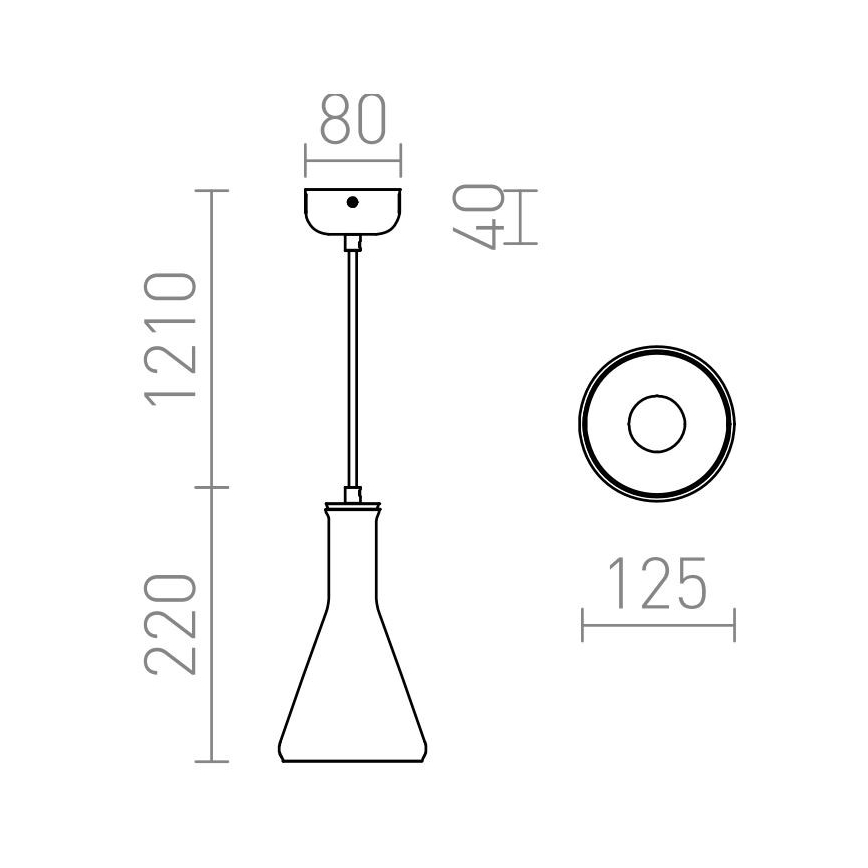 RED - Design Rendl - R12663 - Żyrandol na lince PULIRE 1xE14/28W/230V