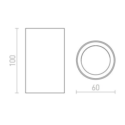 RED - Design Rendl - R12667 - Oświetlenie punktowe GAYA 1xGU10/35W/230V białe