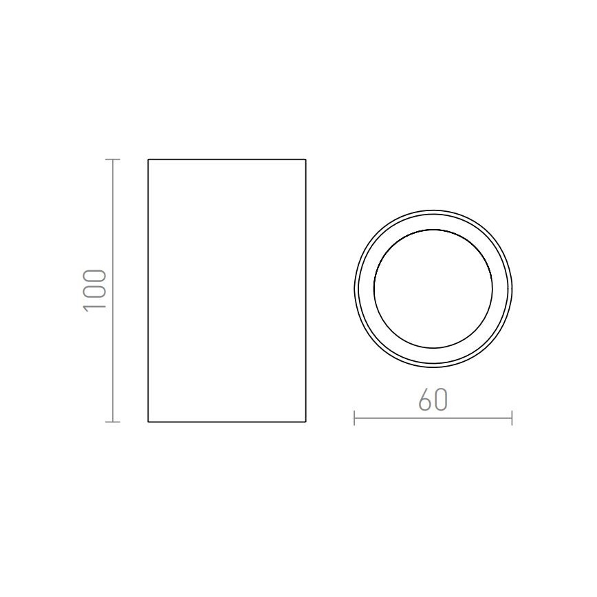 RED - Design Rendl - R12667 - Oświetlenie punktowe GAYA 1xGU10/35W/230V białe