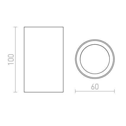 RED - Design Rendl - R12668 - Oświetlenie punktowe GAYA 1xGU10/35W/230V