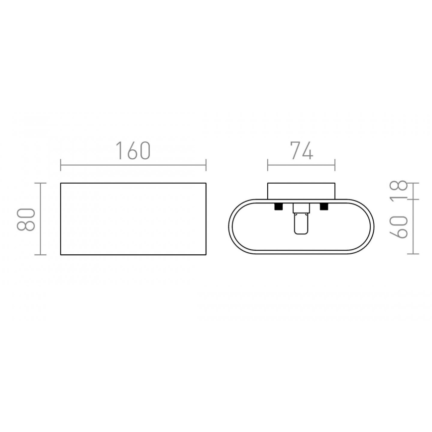 RED - Design Rendl - R12743 - Kinkiet MARIO 1xG9/33W/230V
