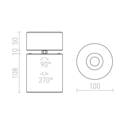 RED - Design Rendl - R12839 - LED Oświetlenie punktowe CONDU LED/20W/230V biały