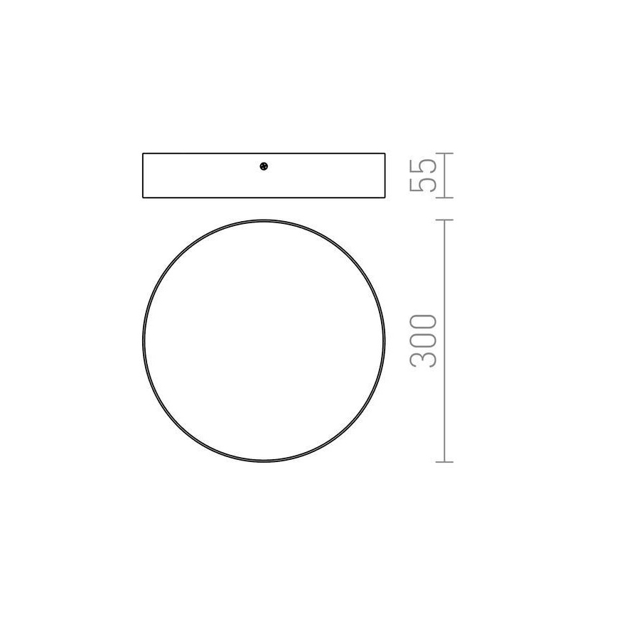 RED - Design Rendl - R12845 - LED Plafon LARISA LED/30W/230V brązowy