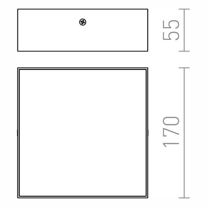 RED - Design Rendl - R12849 - LED Plafon LARISA LED/15W/230V czarny