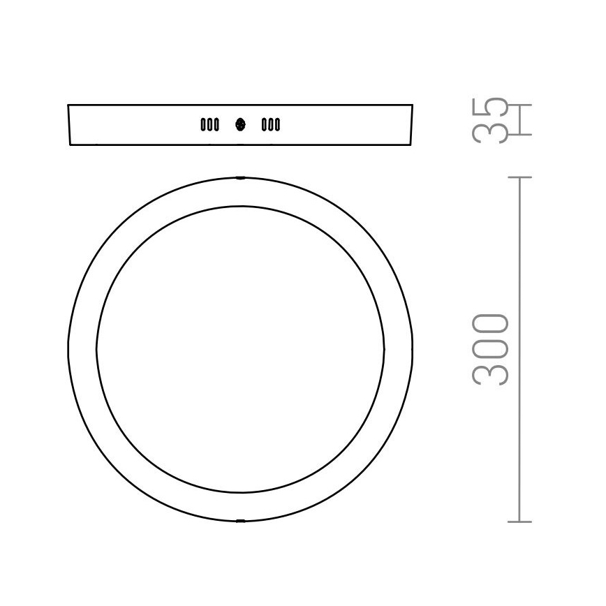 RED - Design Rendl - R12973 - LED Plafon SOCORRO LED/24W/230V