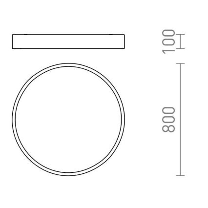 RED - Design Rendl - R13334 - LED Plafon MEZZO LED/100W/230V biały