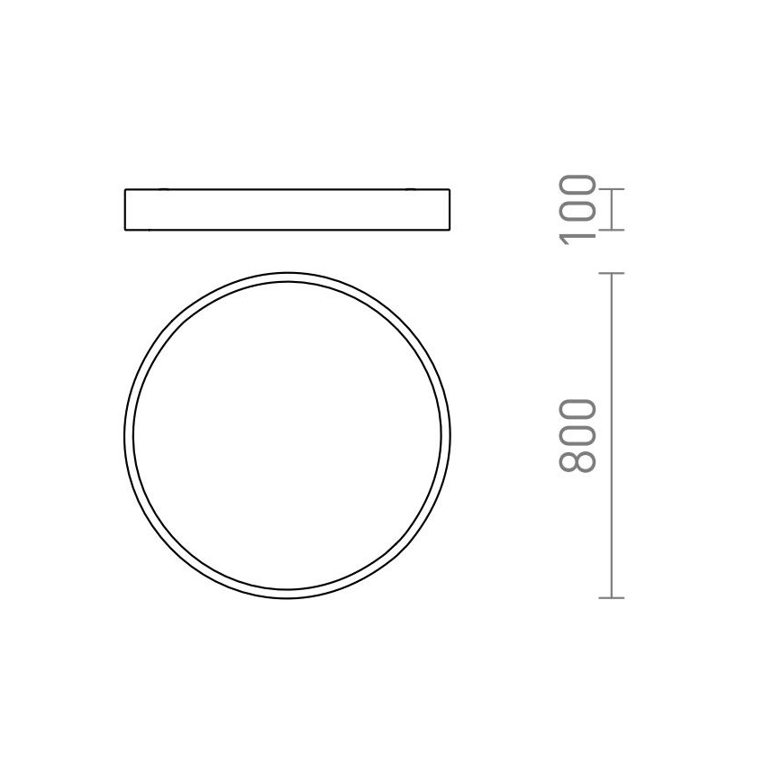 RED - Design Rendl - R13334 - LED Plafon MEZZO LED/100W/230V biały