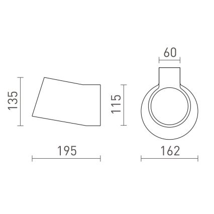 RED - Design Rendl - R13520 - Kinkiet BENITA 1xE14/25W/230V