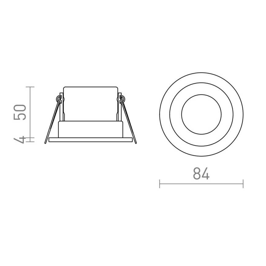RED - Design Rendl - R13602 - LED Łazienkowe oświetlenie wpuszczane BELLA LED/11W/230V IP65