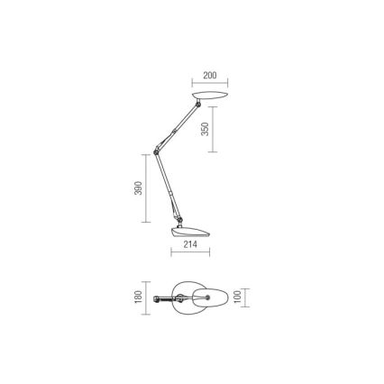 Redo 01-1036 - LED Lampa stołowa KEPLER VEIOZA LED/6.5W/230V