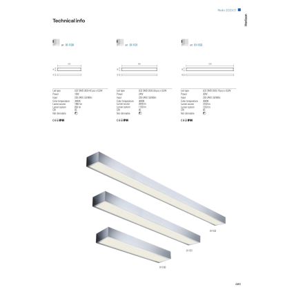 Redo 01-1131 - LED Łazienkowe oświetlenie lustra HORIZON LED/24W/230V 90 cm IP44