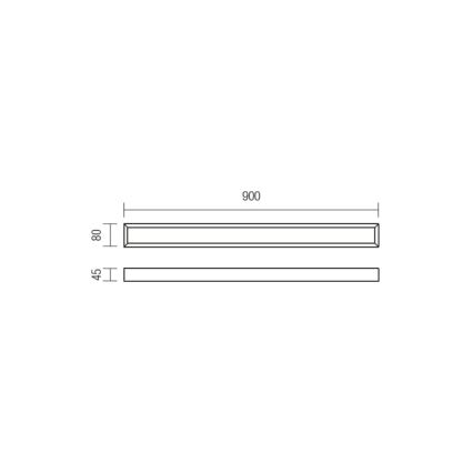 Redo 01-1131 - LED Łazienkowe oświetlenie lustra HORIZON LED/24W/230V 90 cm IP44