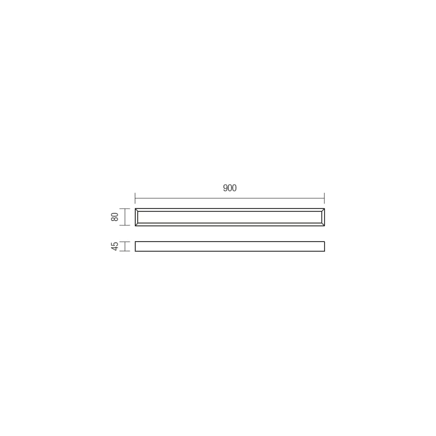 Redo 01-1131 - LED Łazienkowe oświetlenie lustra HORIZON LED/24W/230V 90 cm IP44