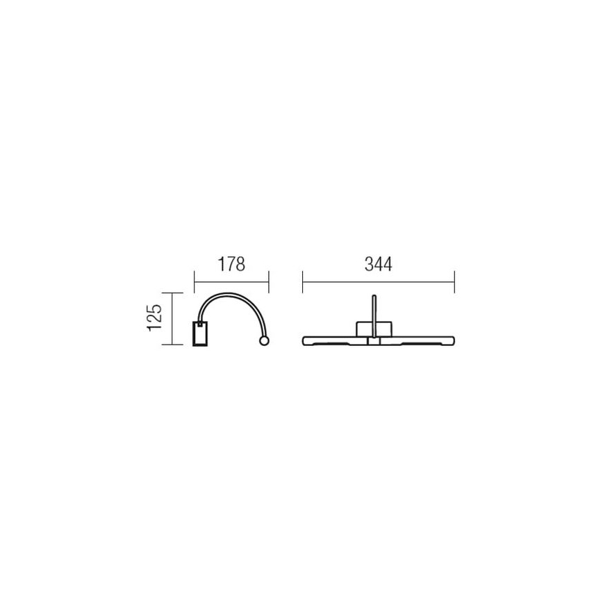 Redo 01-1135 - LED Kinkiet galeryjka KENDO LED/6W/230V 34,4 cm błyszczący chrom