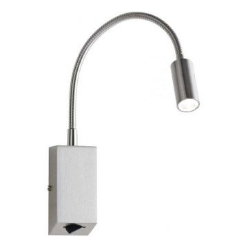 Redo 01-1195 - LED Elastyczna lampka HELLO LED/3W/230V matowy chrom