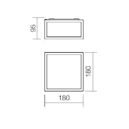 Redo 01-1236 - LED plafon łazienkowy EGO LED/12W/230V IP44 błyszczący chrom