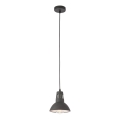 Redo 01-1279 - Lampa wisząca na lince PEEP 1xE27/42W/230V, średnica 16,5 cm, czarna