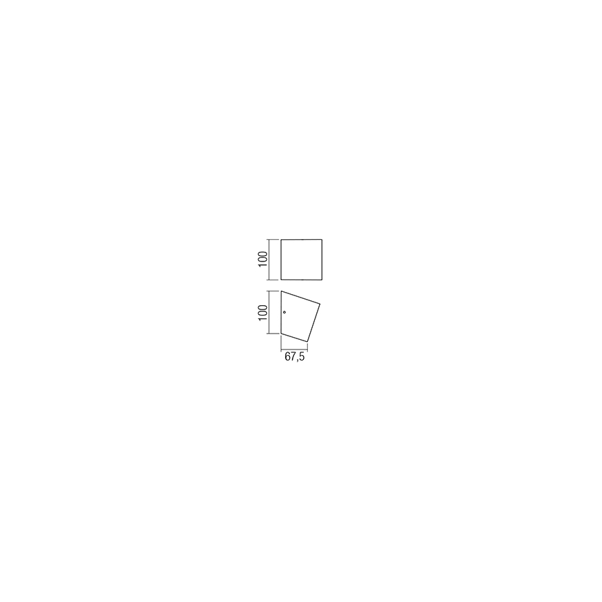 Redo 01-1318 - LED Kinkiet TOBIKO LED/6W/230V CRI 90 czarny