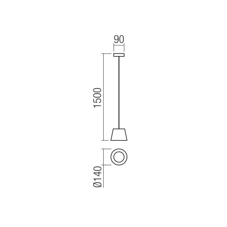 Redo 01-1495 - Żyrandol LED na lince LOLLI LED/6W/230V śr. 14 cm biały