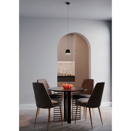 Redo 01-1496 - Lampa wisząca LED na przewodzie LOLLI LED/6W/230V śr. 14 cm czarna