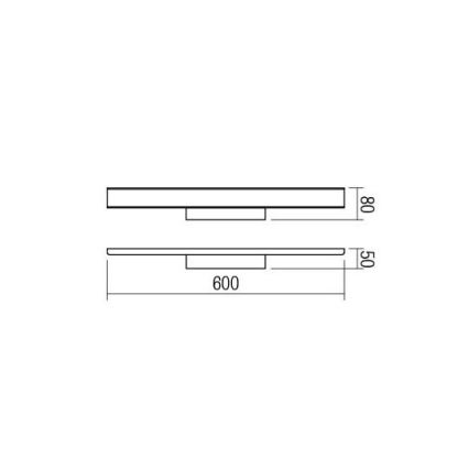 Redo 01-1526 - LED Łazienkowe oświetlenie lustra DAO 1xLED/24W/230V IP44