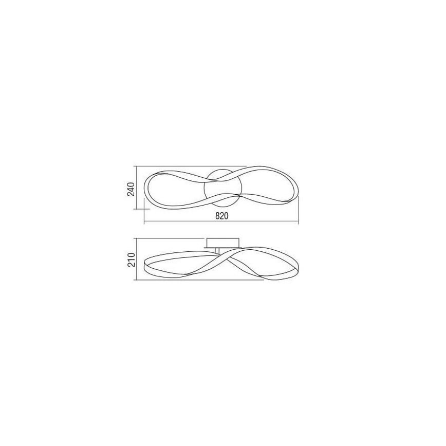 Redo 01-1529 - LED Plafon ściemnialny NUBO LED/34,5W/230V biały