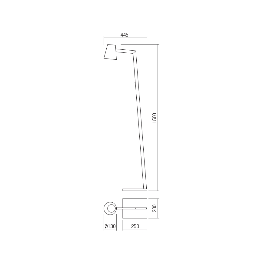 Redo 01-1556 - Lampa stojąca MINGO 1xE27/42W/230V biała