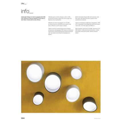 Redo 01-1625 - Oprawa punktowa LED UTO LED/6W/230V śr. 9 cm biała