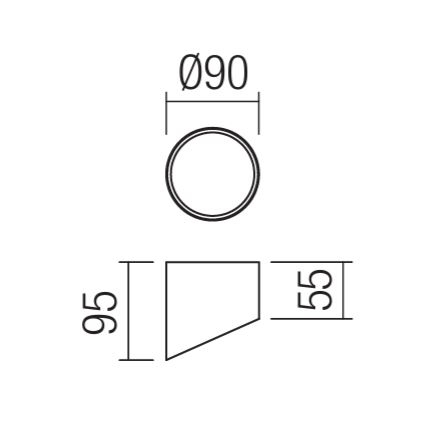 Redo 01-1625 - Oprawa punktowa LED UTO LED/6W/230V śr. 9 cm biała
