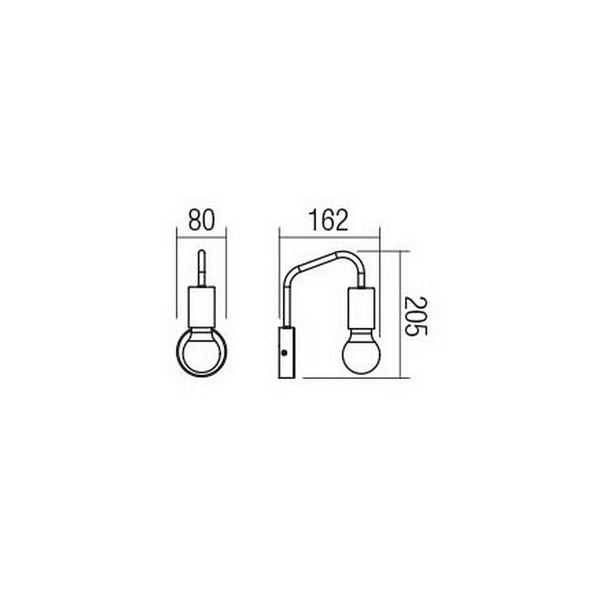 Redo 01-1667 - Kinkiet YAK 1xE27/42W/230V