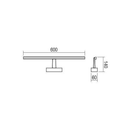 Redo 01-1671 - LED Łazienkowe oświetlenie lustra NEPTUNE LED/12W/230V IP44