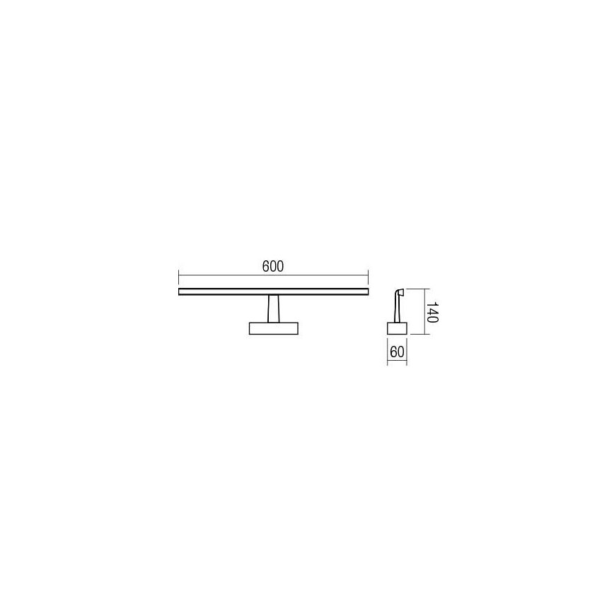 Redo 01-1673 - LED Łazienkowe oświetlenie lustra NEPTUNE LED/12W/230V IP44
