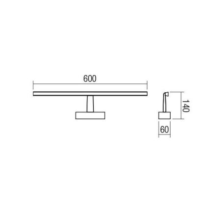 Redo 01-1674 - LED Łazienkowe oświetlenie lustra NEPTUNE LED/12W/230V IP44