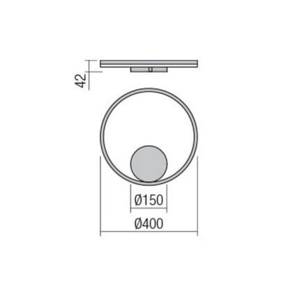 Redo 01-1701 - LED Kinkiet ORBIT LED/28W/230V