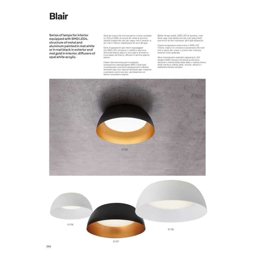 Redo 01-1732 - LED Żyrandol na lince BLAIR LED/55W/230V 3000K biały