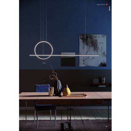 Redo 01-1735 - Lampa wisząca LED ściemnialna na linkę GIOTTO LED/46W/230V czarna