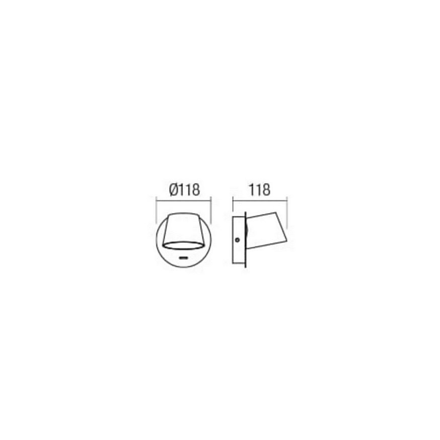 Redo 01-1739 - LED Kinkiet SHAKER LED/6W/230V