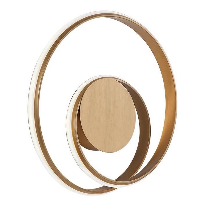 Redo 01-1790 - ściemnialny kinkiet LED TORSION LED/27W/230V śr. 40 cm brązowy