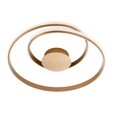 Redo 01-1792 - LED ściemnialna oprawa sufitowa TORSION LED/30W/230V Ø 55 cm brązowa