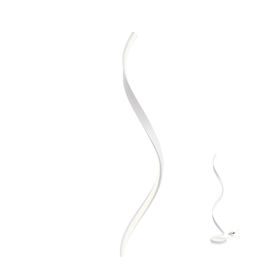 Redo 01-1797 - Ściemnialna lampa podłogowa LED TORSION LED/24W/230V biała