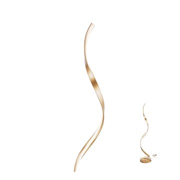 Redo 01-1798 - ściemnialna lampa podłogowa LED TORSION LED/24W/230V brązowa