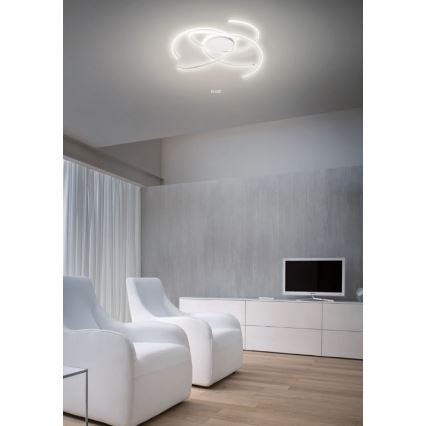 Redo 01-1801 - LED Plafon ściemnialny ALIEN LED/60W/230V 3000K śr. 70 cm biały
