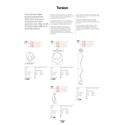 Redo 01-1886 - ściemnialna oprawa sufitowa LED TORSION LED/29W/230V śr. 55 cm biała