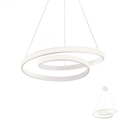 Redo 01-1888 - ściemnialny żyrandol LED na lince TORSION LED/29W/230V śr. 55 cm biały
