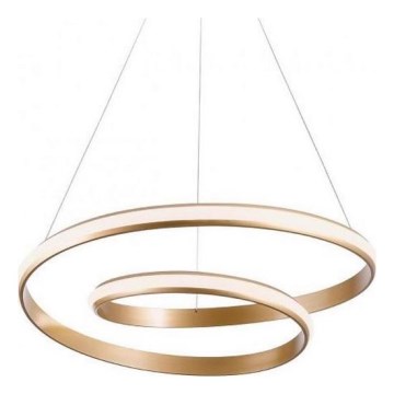 Redo 01-1889 - LED Ściemnialny żyrandol na lince TORSION LED/29W/230V 4000K śr. 55 cm brązowy