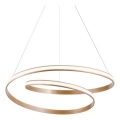 Redo 01-1891 - Ściemnialny żyrandol na lince TORSION LED/35W/230V 4000K Ø 75 cm brązowy