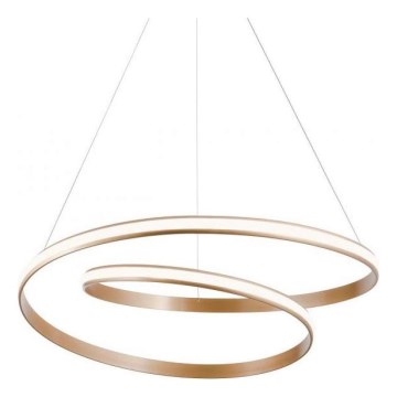 Redo 01-1891 - Ściemnialny żyrandol na lince TORSION LED/35W/230V 4000K Ø 75 cm brązowy