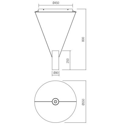 Redo 01-1971 - LED Żyrandol ściemnialny na lince ESSENCE LED/36W/230V CRI 90 3000K biały